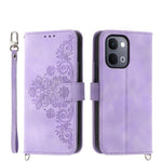 Custodia per telefono in pelle con portafoglio in rilievo con fiori al tatto, For vivo Y600 Pro 5G, For vivo Y21 5G 2026 / Y05 4G, For vivo V70 FE 5G, For vivo Y31d 4G