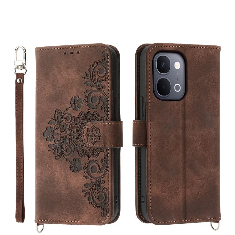 Custodia per telefono in pelle con portafoglio in rilievo con fiori al tatto, For vivo Y600 Pro 5G, For vivo Y21 5G 2026 / Y05 4G, For vivo V70 FE 5G, For vivo Y31d 4G