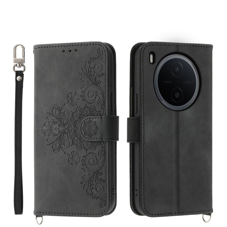Custodia per telefono in pelle con portafoglio in rilievo con fiori al tatto, For vivo Y600 Pro 5G, For vivo Y21 5G 2026 / Y05 4G, For vivo V70 FE 5G, For vivo Y31d 4G