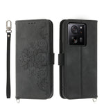Custodia per telefono in pelle con portafoglio in rilievo con fiori al tatto, For Xiaomi Redmi 13C, For Xiaomi Redmi Note 13 Pro+, For Xiaomi Redmi Note 13 Pro 5G, For Xiaomi 13T