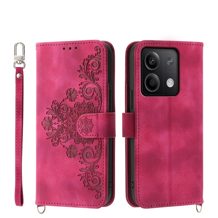 Custodia per telefono in pelle con portafoglio in rilievo con fiori al tatto, For Xiaomi 14 Ultra, For Xiaomi 14 Pro, For Xiaomi 14, For Xiaomi Redmi Note 13 5G