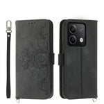 Custodia per telefono in pelle con portafoglio in rilievo con fiori al tatto, For Xiaomi 14 Ultra, For Xiaomi 14 Pro, For Xiaomi 14, For Xiaomi Redmi Note 13 5G