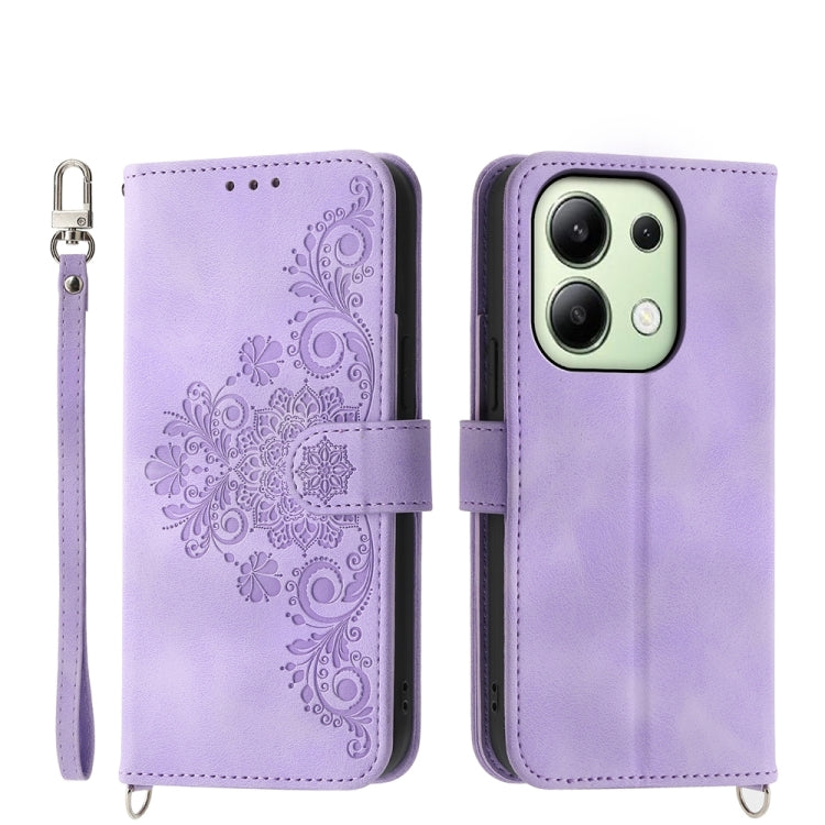 Custodia per telefono in pelle con portafoglio in rilievo con fiori al tatto, For Xiaomi Redmi A3, For Xiaomi Redmi Note 13 Pro 4G, For Xiaomi Redmi Note 13 4G, For Xiaomi Poco X6 Pro 5G
