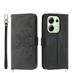 Custodia per telefono in pelle con portafoglio in rilievo con fiori al tatto, For Xiaomi Redmi A3, For Xiaomi Redmi Note 13 Pro 4G, For Xiaomi Redmi Note 13 4G, For Xiaomi Poco X6 Pro 5G