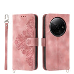 Custodia per telefono in pelle con portafoglio in rilievo con fiori al tatto, For Xiaomi Redmi A3, For Xiaomi Redmi Note 13 Pro 4G, For Xiaomi Redmi Note 13 4G, For Xiaomi Poco X6 Pro 5G