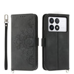 Custodia per telefono in pelle con portafoglio in rilievo con fiori al tatto, For Xiaomi Redmi A3, For Xiaomi Redmi Note 13 Pro 4G, For Xiaomi Redmi Note 13 4G, For Xiaomi Poco X6 Pro 5G