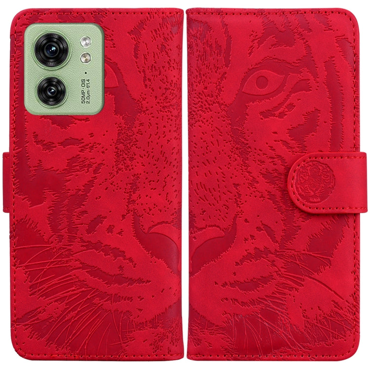 Custodia per telefono in pelle con motivo a tigre in rilievo, For Motorola Moto G14, For Motorola Edge 40, For Motorola Edge 40 Pro