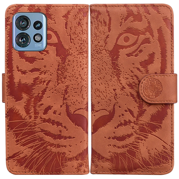 Custodia per telefono in pelle con motivo a tigre in rilievo, For Motorola Moto G14, For Motorola Edge 40, For Motorola Edge 40 Pro