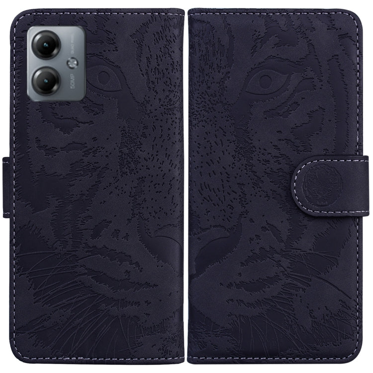 Custodia per telefono in pelle con motivo a tigre in rilievo, For Motorola Moto G14, For Motorola Edge 40, For Motorola Edge 40 Pro