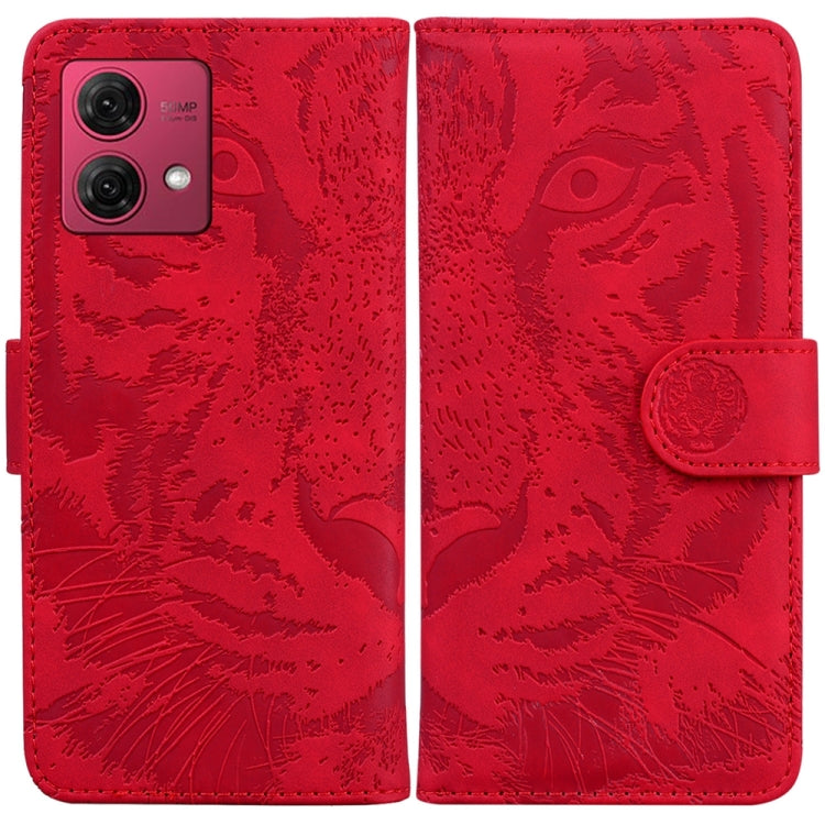 Custodia per telefono in pelle con motivo a tigre in rilievo, For Motorola Moto G Power 5G 2024, For Motorola Moto G84, For Motorola Moto G54, For Motorola Edge 40 Neo