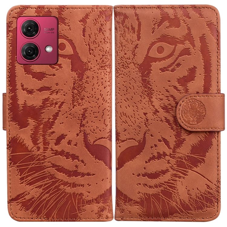 Custodia per telefono in pelle con motivo a tigre in rilievo, For Motorola Moto G Power 5G 2024, For Motorola Moto G84, For Motorola Moto G54, For Motorola Edge 40 Neo