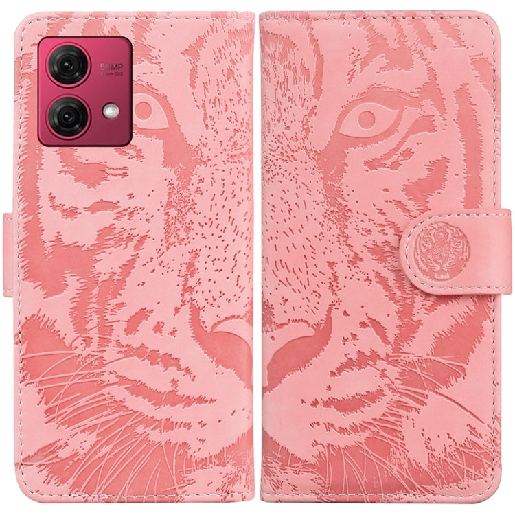 Custodia per telefono in pelle con motivo a tigre in rilievo, For Motorola Moto G Power 5G 2024, For Motorola Moto G84, For Motorola Moto G54, For Motorola Edge 40 Neo