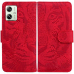 Custodia per telefono in pelle con motivo a tigre in rilievo, For Motorola Moto G Power 5G 2024, For Motorola Moto G84, For Motorola Moto G54, For Motorola Edge 40 Neo