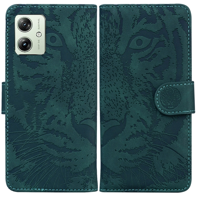 Custodia per telefono in pelle con motivo a tigre in rilievo, For Motorola Moto G Power 5G 2024, For Motorola Moto G84, For Motorola Moto G54, For Motorola Edge 40 Neo