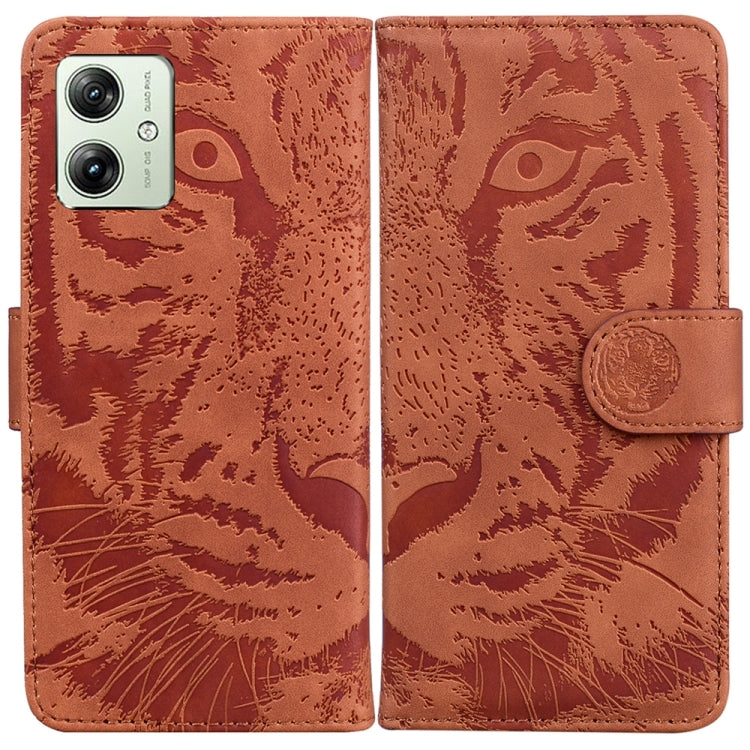 Custodia per telefono in pelle con motivo a tigre in rilievo, For Motorola Moto G Power 5G 2024, For Motorola Moto G84, For Motorola Moto G54, For Motorola Edge 40 Neo