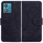 Custodia per telefono in pelle con motivo a tigre in rilievo, For Motorola Moto G Power 5G 2024, For Motorola Moto G84, For Motorola Moto G54, For Motorola Edge 40 Neo