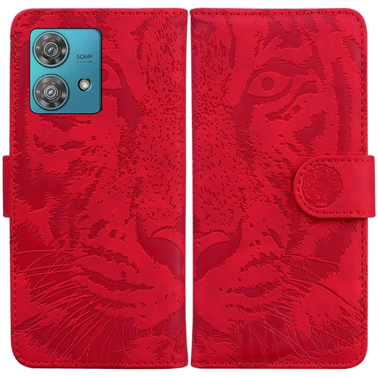 Custodia per telefono in pelle con motivo a tigre in rilievo, For Motorola Moto G Power 5G 2024, For Motorola Moto G84, For Motorola Moto G54, For Motorola Edge 40 Neo