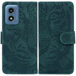 Custodia per telefono in pelle con motivo a tigre in rilievo, For Motorola Edge 50 Ultra, For Motorola Edge 50 Pro, For Motorola Edge 50 Fusion, For Motorola Moto G Play 4G 2024