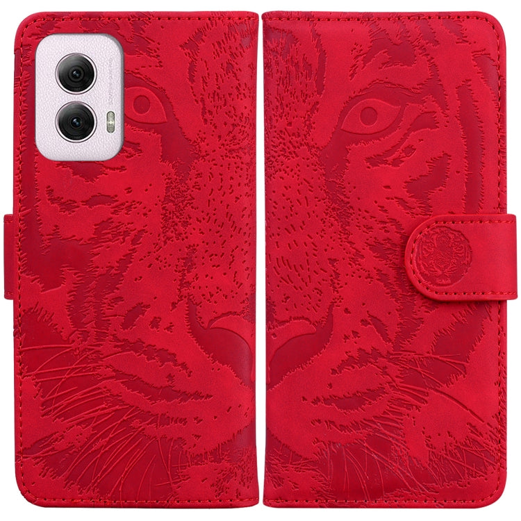 Custodia per telefono in pelle con motivo a tigre in rilievo, For Motorola Moto G Power 5G 2024, For Motorola Moto G84, For Motorola Moto G54, For Motorola Edge 40 Neo