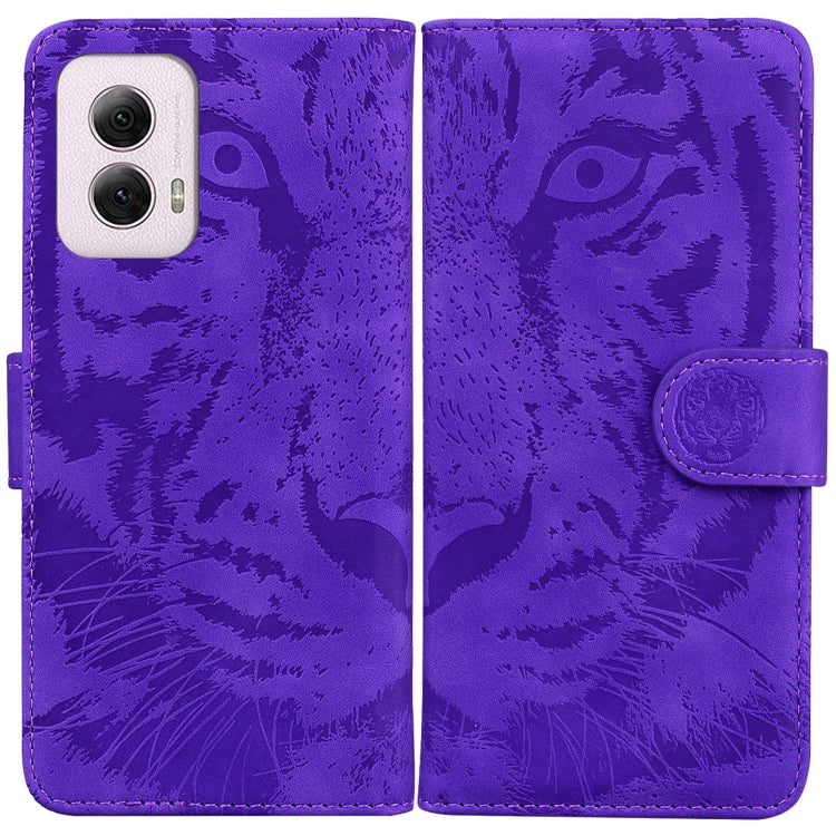 Custodia per telefono in pelle con motivo a tigre in rilievo, For Motorola Moto G Power 5G 2024, For Motorola Moto G84, For Motorola Moto G54, For Motorola Edge 40 Neo