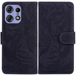 Custodia per telefono in pelle con motivo a tigre in rilievo, For Motorola Edge 50 Ultra, For Motorola Edge 50 Pro, For Motorola Edge 50 Fusion, For Motorola Moto G Play 4G 2024