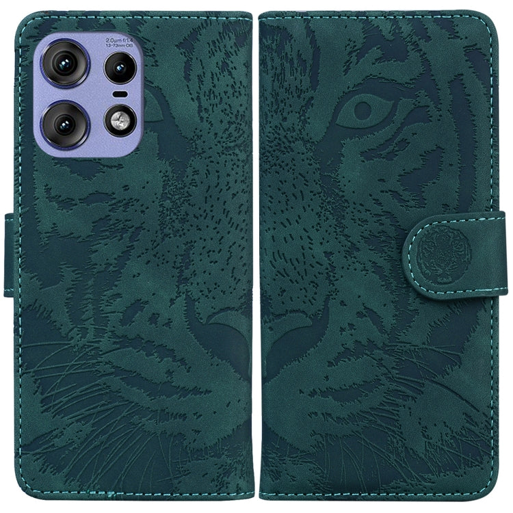 Custodia per telefono in pelle con motivo a tigre in rilievo, For Motorola Edge 50 Ultra, For Motorola Edge 50 Pro, For Motorola Edge 50 Fusion, For Motorola Moto G Play 4G 2024