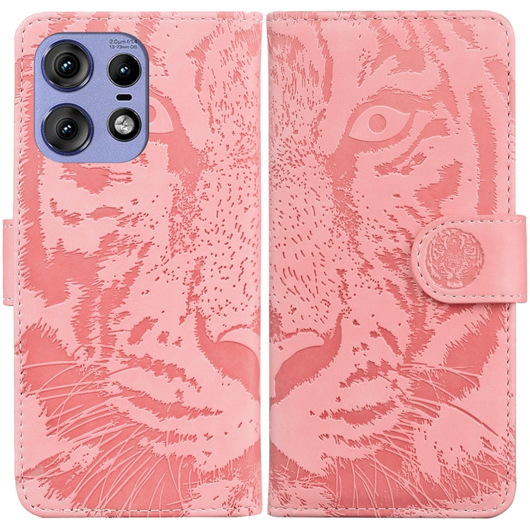 Custodia per telefono in pelle con motivo a tigre in rilievo, For Motorola Edge 50 Ultra, For Motorola Edge 50 Pro, For Motorola Edge 50 Fusion, For Motorola Moto G Play 4G 2024