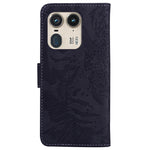 Custodia per telefono in pelle con motivo a tigre in rilievo, For Motorola Edge 50 Ultra, For Motorola Edge 50 Pro, For Motorola Edge 50 Fusion, For Motorola Moto G Play 4G 2024