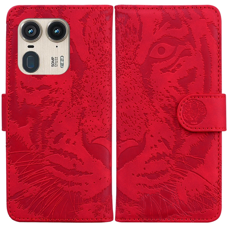 Custodia per telefono in pelle con motivo a tigre in rilievo, For Motorola Edge 50 Ultra, For Motorola Edge 50 Pro, For Motorola Edge 50 Fusion, For Motorola Moto G Play 4G 2024