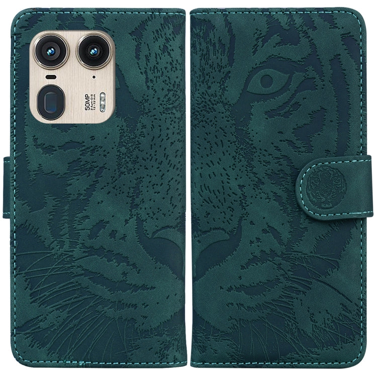 Custodia per telefono in pelle con motivo a tigre in rilievo, For Motorola Edge 50 Ultra, For Motorola Edge 50 Pro, For Motorola Edge 50 Fusion, For Motorola Moto G Play 4G 2024