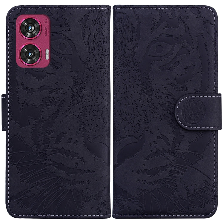 Custodia per telefono in pelle con motivo a tigre in rilievo, For Motorola Edge 50 Ultra, For Motorola Edge 50 Pro, For Motorola Edge 50 Fusion, For Motorola Moto G Play 4G 2024