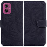 Custodia per telefono in pelle con motivo a tigre in rilievo, For Motorola Moto G 5G 2025, For Motorola Moto G75 5G, For Motorola Moto G35, For Motorola Moto G55