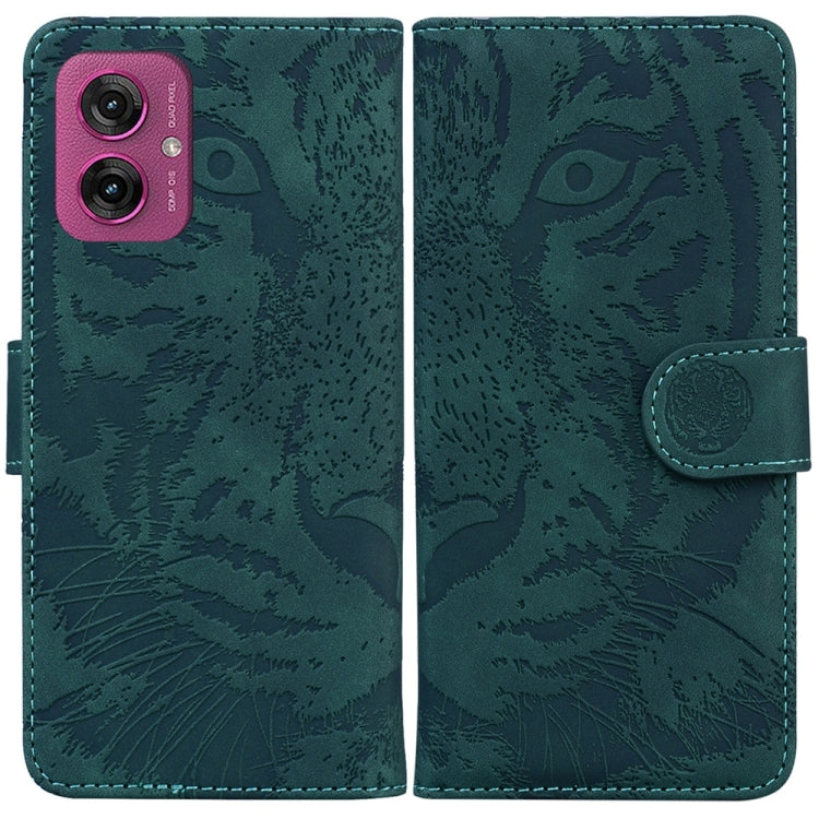 Custodia per telefono in pelle con motivo a tigre in rilievo, For Motorola Moto G 5G 2025, For Motorola Moto G75 5G, For Motorola Moto G35, For Motorola Moto G55