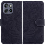 Custodia per telefono in pelle con motivo a tigre in rilievo, For Motorola Edge 50 Neo 5G Global, For Motorola Moto G04s / Moto E14, For Motorola Moto G85, For Motorola Edge 2024