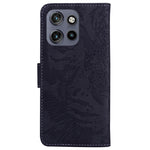 Custodia per telefono in pelle con motivo a tigre in rilievo, For Motorola Edge 50 Neo 5G Global, For Motorola Moto G04s / Moto E14, For Motorola Moto G85, For Motorola Edge 2024