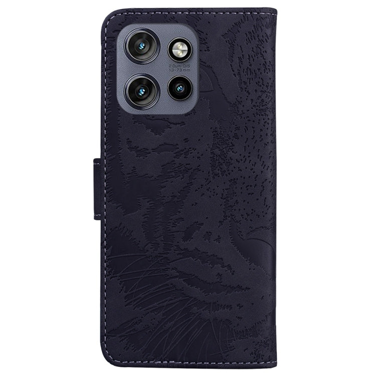 Custodia per telefono in pelle con motivo a tigre in rilievo, For Motorola Edge 50 Neo 5G Global, For Motorola Moto G04s / Moto E14, For Motorola Moto G85, For Motorola Edge 2024