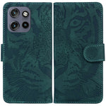 Custodia per telefono in pelle con motivo a tigre in rilievo, For Motorola Edge 50 Neo 5G Global, For Motorola Moto G04s / Moto E14, For Motorola Moto G85, For Motorola Edge 2024