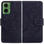Custodia per telefono in pelle con motivo a tigre in rilievo, For Motorola Moto G 5G 2025, For Motorola Moto G75 5G, For Motorola Moto G35, For Motorola Moto G55