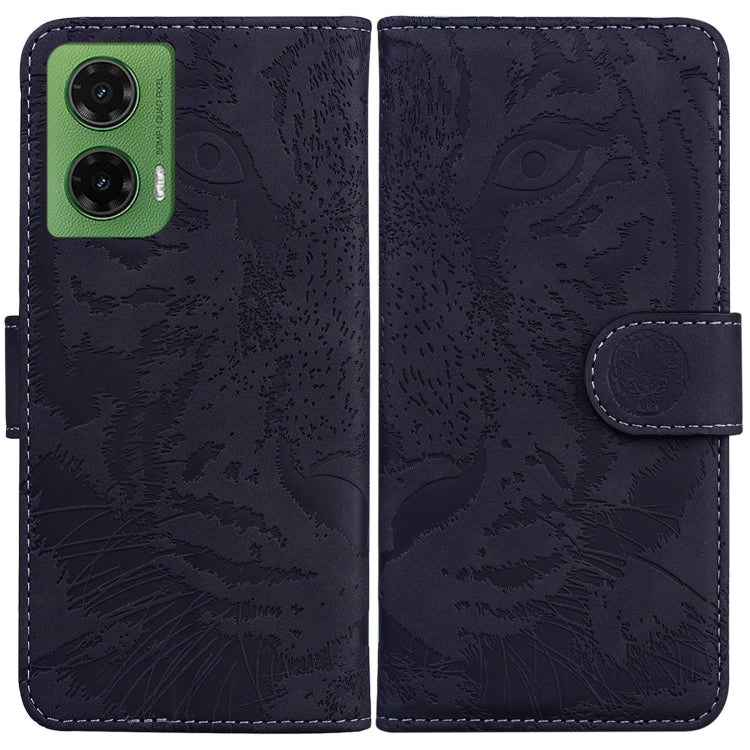 Custodia per telefono in pelle con motivo a tigre in rilievo, For Motorola Moto G 5G 2025, For Motorola Moto G75 5G, For Motorola Moto G35, For Motorola Moto G55