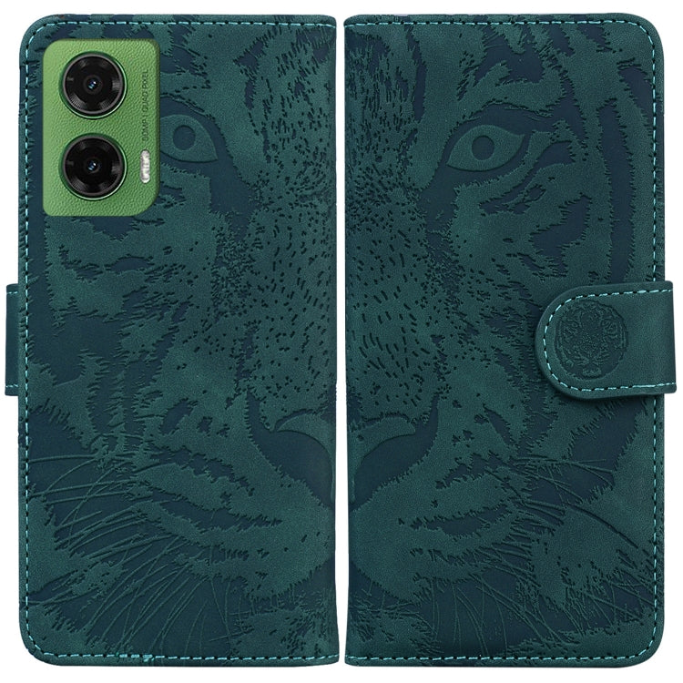 Custodia per telefono in pelle con motivo a tigre in rilievo, For Motorola Moto G 5G 2025, For Motorola Moto G75 5G, For Motorola Moto G35, For Motorola Moto G55