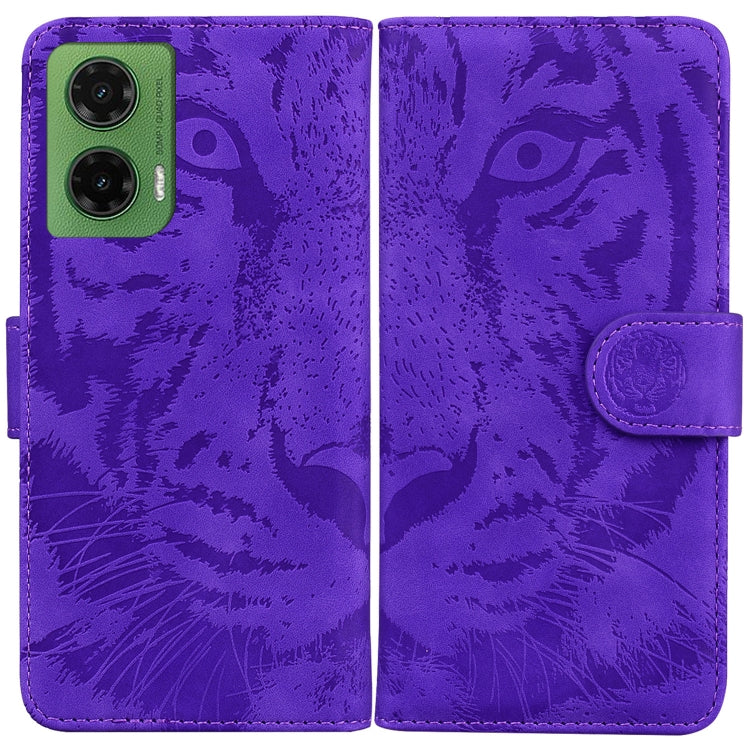 Custodia per telefono in pelle con motivo a tigre in rilievo, For Motorola Moto G 5G 2025, For Motorola Moto G75 5G, For Motorola Moto G35, For Motorola Moto G55