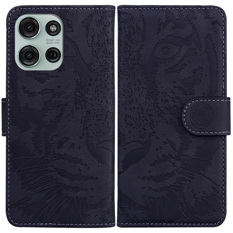 Custodia per telefono in pelle con motivo a tigre in rilievo, For Motorola Moto G 5G 2025, For Motorola Moto G75 5G, For Motorola Moto G35, For Motorola Moto G55