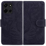 Custodia per telefono in pelle con motivo a tigre in rilievo, For Motorola Moto G 5G 2025, For Motorola Moto G75 5G, For Motorola Moto G35, For Motorola Moto G55