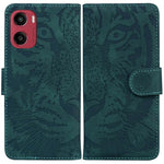 Custodia per telefono in pelle con motivo a tigre in rilievo, For Motorola Moto G86 5G, For Motorola Edge 60 Fusion / Edge 5G 2025, For Motorola Moto G05 / E15, For Motorola Moto G15