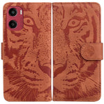 Custodia per telefono in pelle con motivo a tigre in rilievo, For Motorola Moto G86 5G, For Motorola Edge 60 Fusion / Edge 5G 2025, For Motorola Moto G05 / E15, For Motorola Moto G15