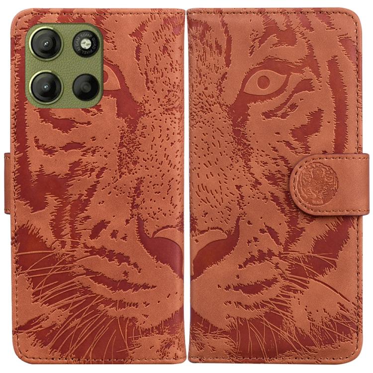 Custodia per telefono in pelle con motivo a tigre in rilievo, For Motorola Moto G86 5G, For Motorola Edge 60 Fusion / Edge 5G 2025, For Motorola Moto G05 / E15, For Motorola Moto G15