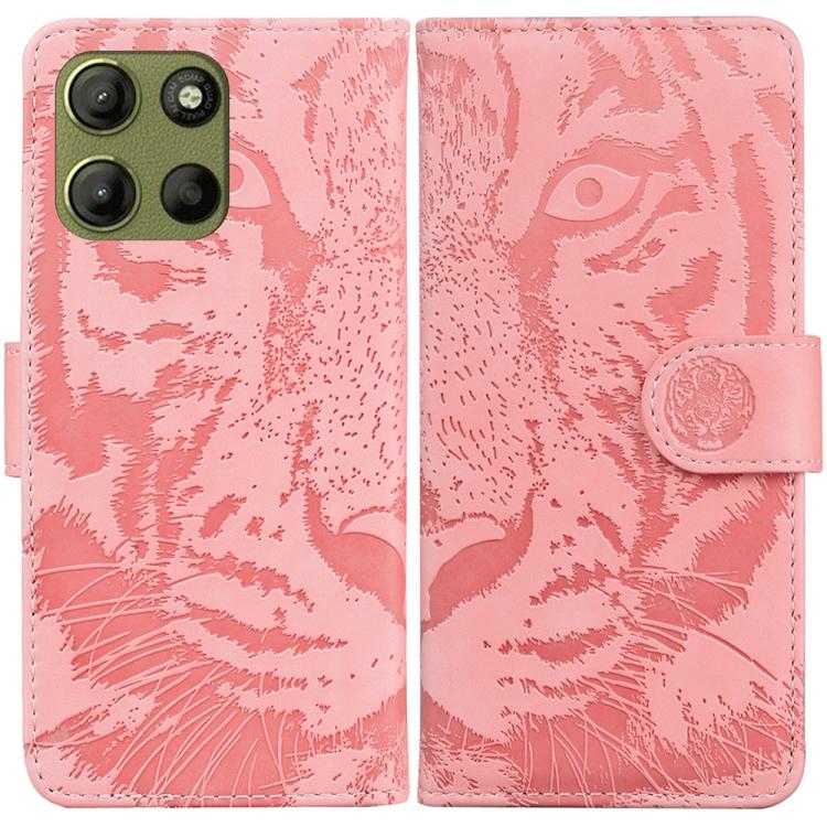 Custodia per telefono in pelle con motivo a tigre in rilievo, For Motorola Moto G86 5G, For Motorola Edge 60 Fusion / Edge 5G 2025, For Motorola Moto G05 / E15, For Motorola Moto G15