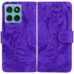 Custodia per telefono in pelle con motivo a tigre in rilievo, For Motorola Moto G86 5G, For Motorola Edge 60 Fusion / Edge 5G 2025, For Motorola Moto G05 / E15, For Motorola Moto G15