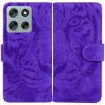 Custodia per telefono in pelle con motivo a tigre in rilievo, For Motorola Moto G Max / G87 / G77 / G67 5G, For Motorola Edge 70 Fusion 5G, For Motorola Moto G06 4G, For Motorola Moto G56 5G / G66j 5G / G66y 5G
