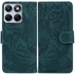 Custodia per telefono in pelle con motivo a tigre in rilievo, For Motorola Moto G Max / G87 / G77 / G67 5G, For Motorola Edge 70 Fusion 5G, For Motorola Moto G06 4G, For Motorola Moto G56 5G / G66j 5G / G66y 5G